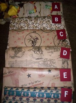 western wrapping paper